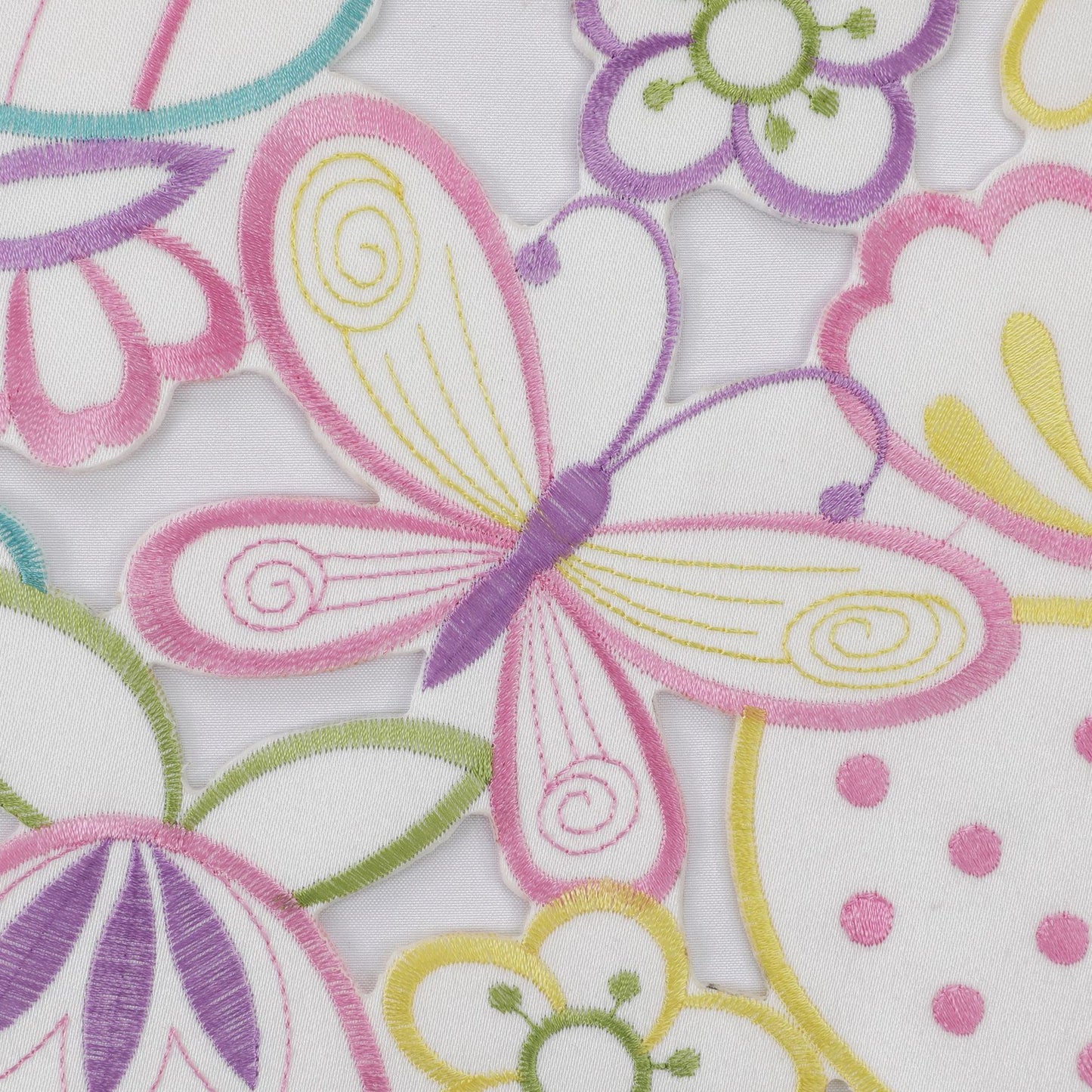 Easter Embroidered Table Runner - Bunny & Egg Floral Decor for Spring Dinner Table (13x72 Inches)